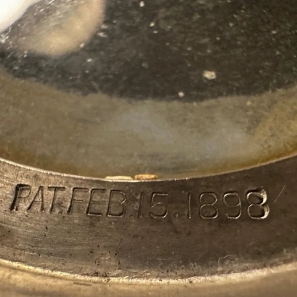 Antique Reed & Barton Pewter Tankard with Glass Base – Dated 1898